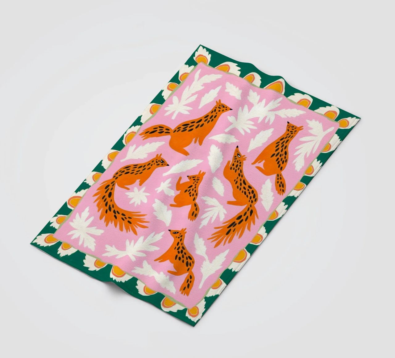 The Squirrel Society Meets on Sundays fleece blanket by 83oranges