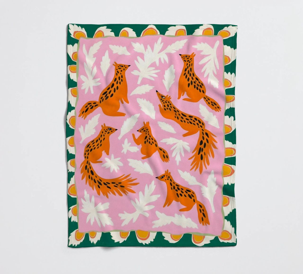 The Squirrel Society Meets on Sundays fleece blanket by 83oranges