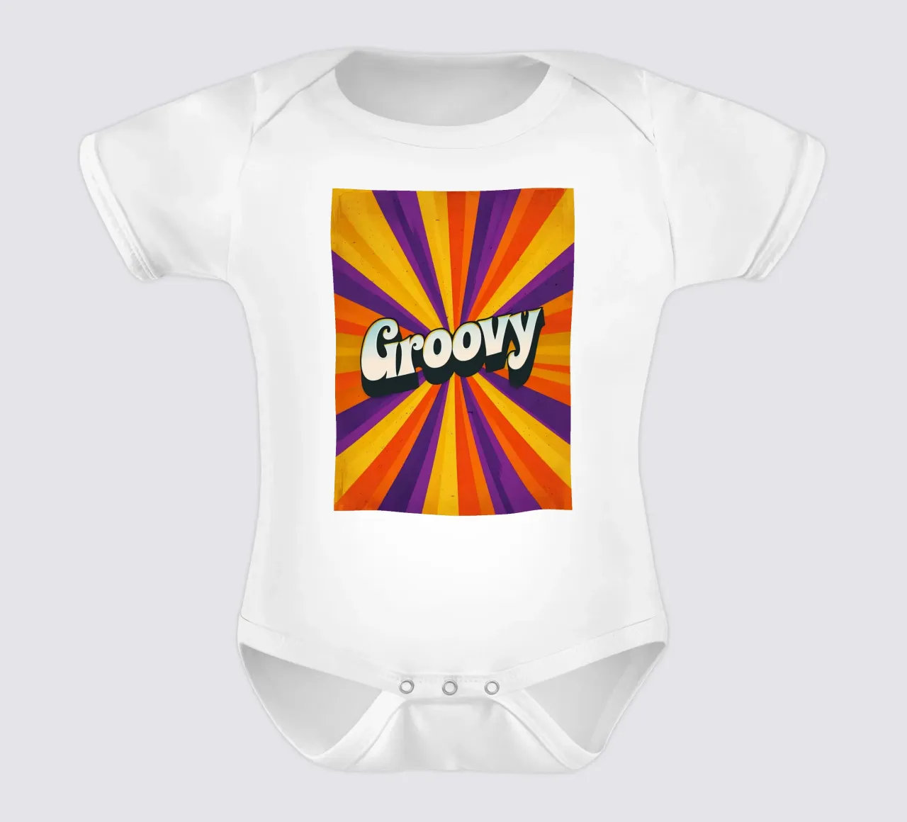 Groovy body neonato maniche corte da 🥝 KIWI STORE