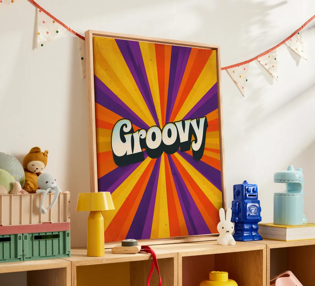 Groovy tela con Cornice a cassetta da 🥝 KIWI STORE