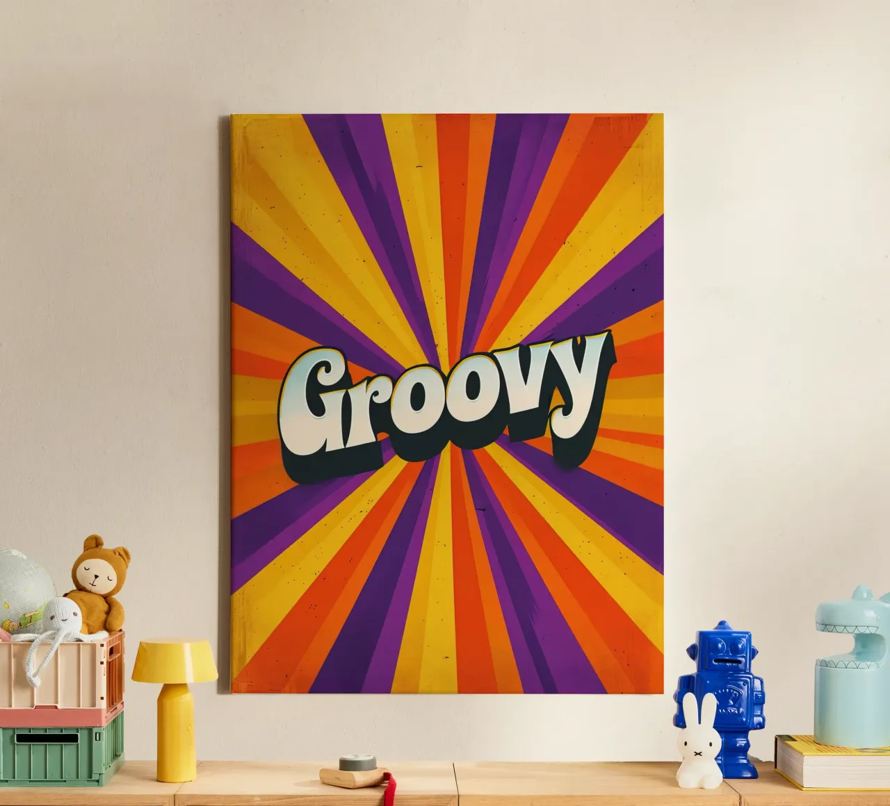 Groovy tela con Cornice a cassetta da 🥝 KIWI STORE