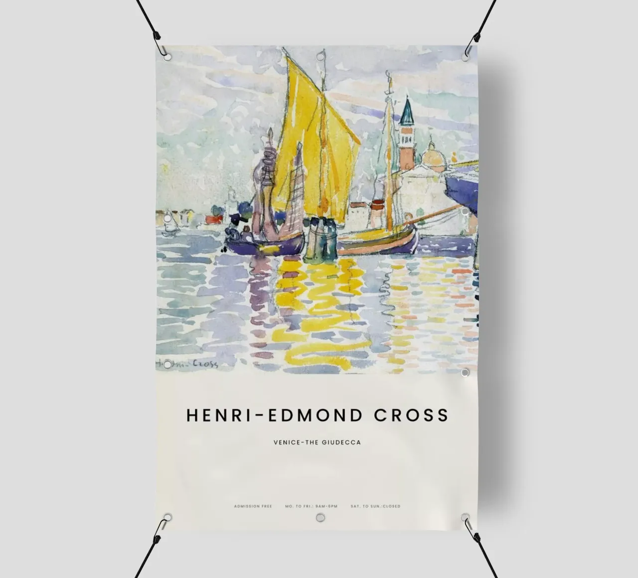 Cross - Venice - The Giudecca telo in pvc da Vintage by JUNIQE
