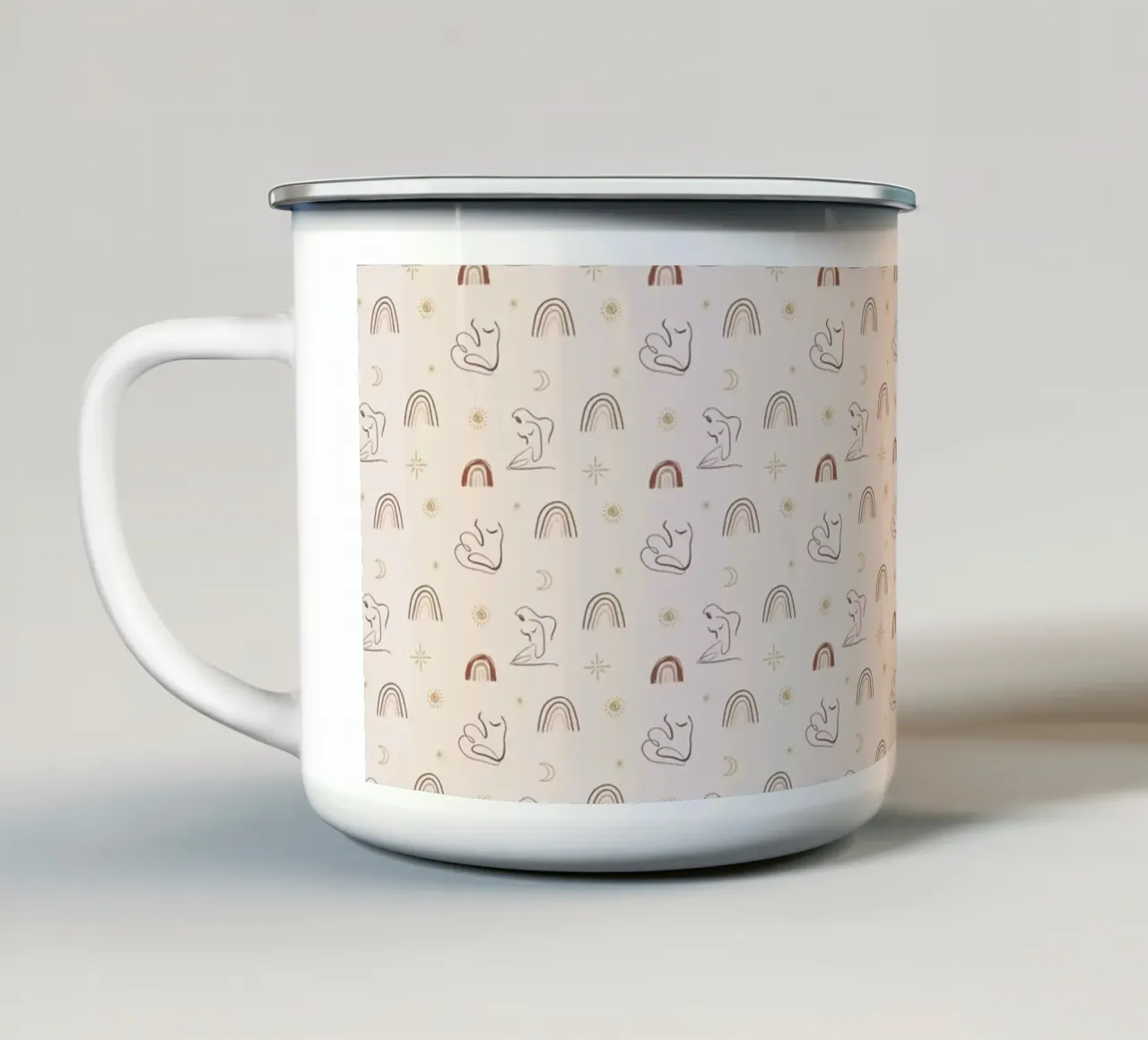 Pattern Love No 195 tazza in smalto da treechild