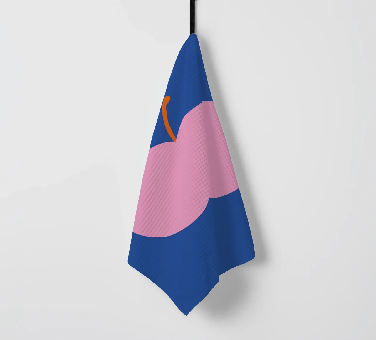 Big pink apple tea towel by Susann Stefanizen