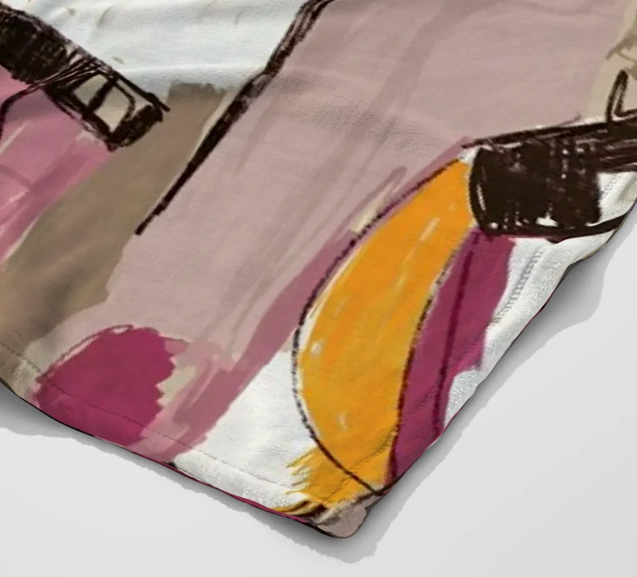 Abstract Spring Landscape With Flowers coperta in pile da Doozal