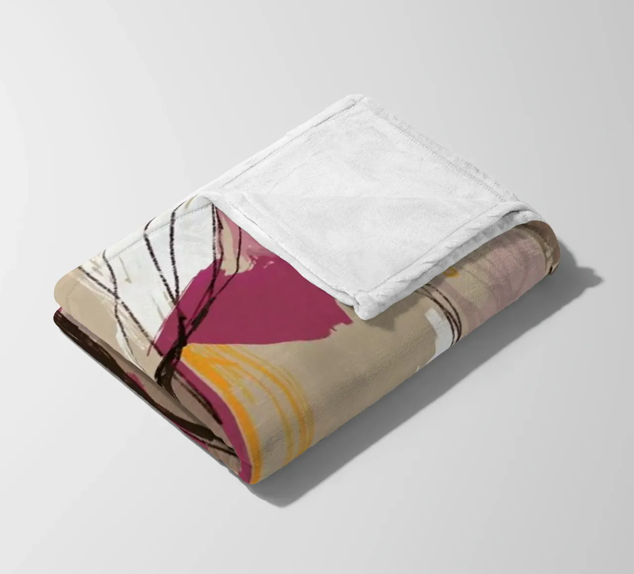Abstract Spring Landscape With Flowers coperta in pile da Doozal