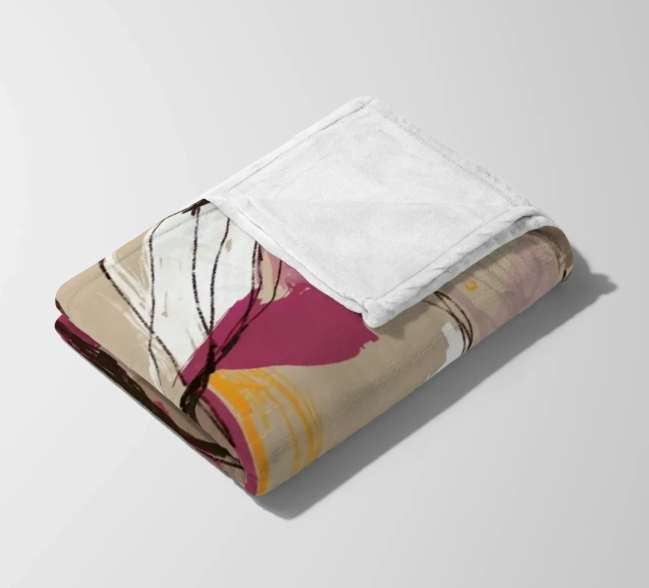 Abstract Spring Landscape With Flowers coperta in pile da Doozal