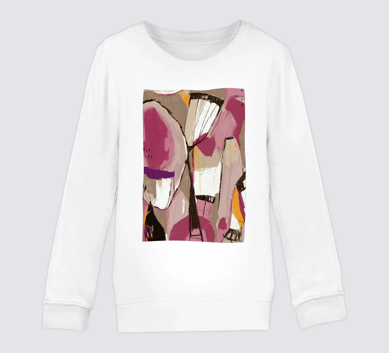 Abstract Spring Landscape With Flowers felpa bambino da Doozal