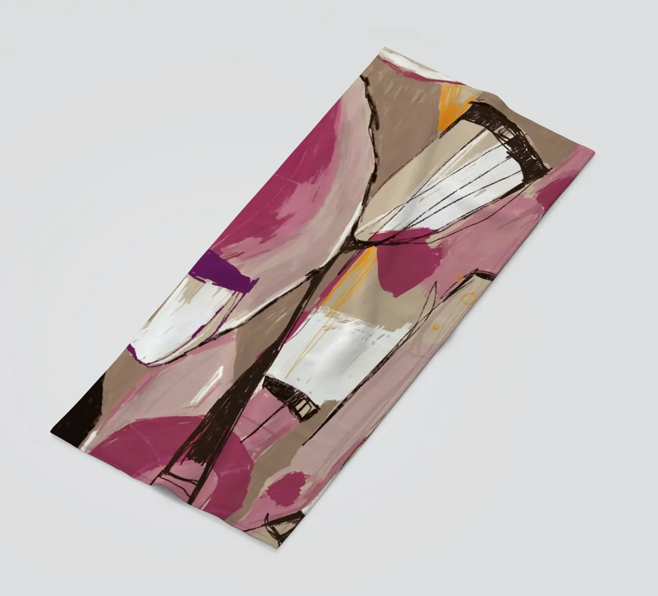 Abstract Spring Landscape With Flowers telo mare da Doozal