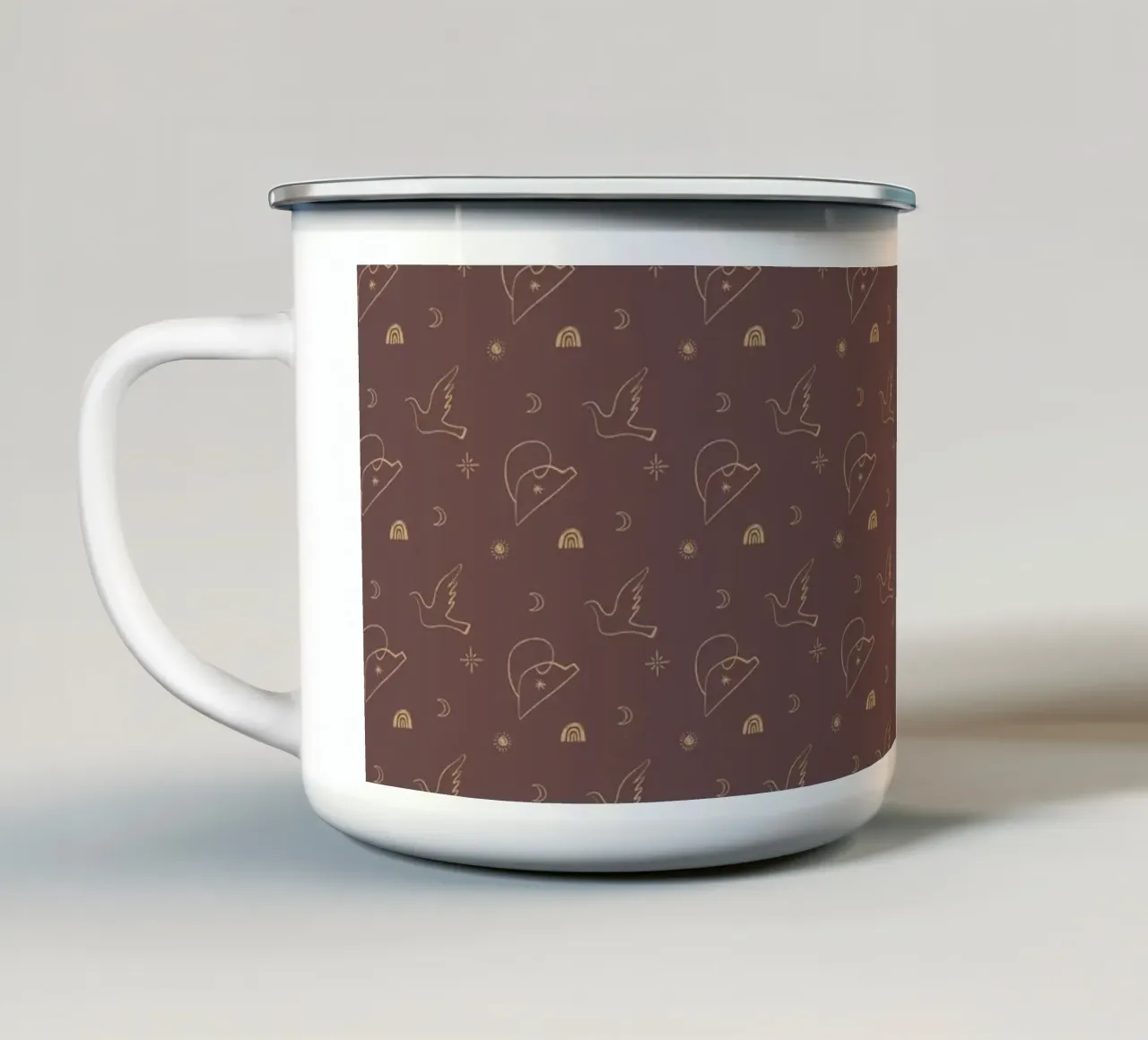 Pattern Love No 194 emaille mok van treechild