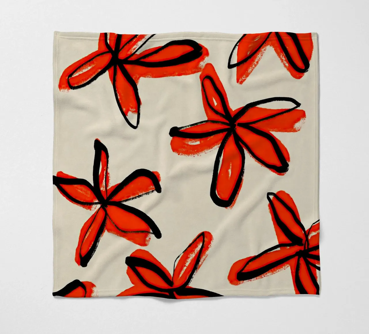 Blooming Petals No 03 coperta in pile da treechild