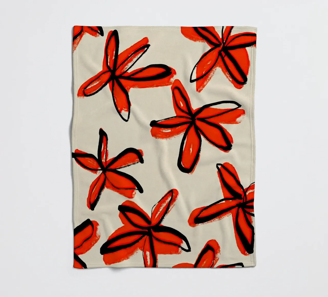 Blooming Petals No 03 coperta in pile da treechild
