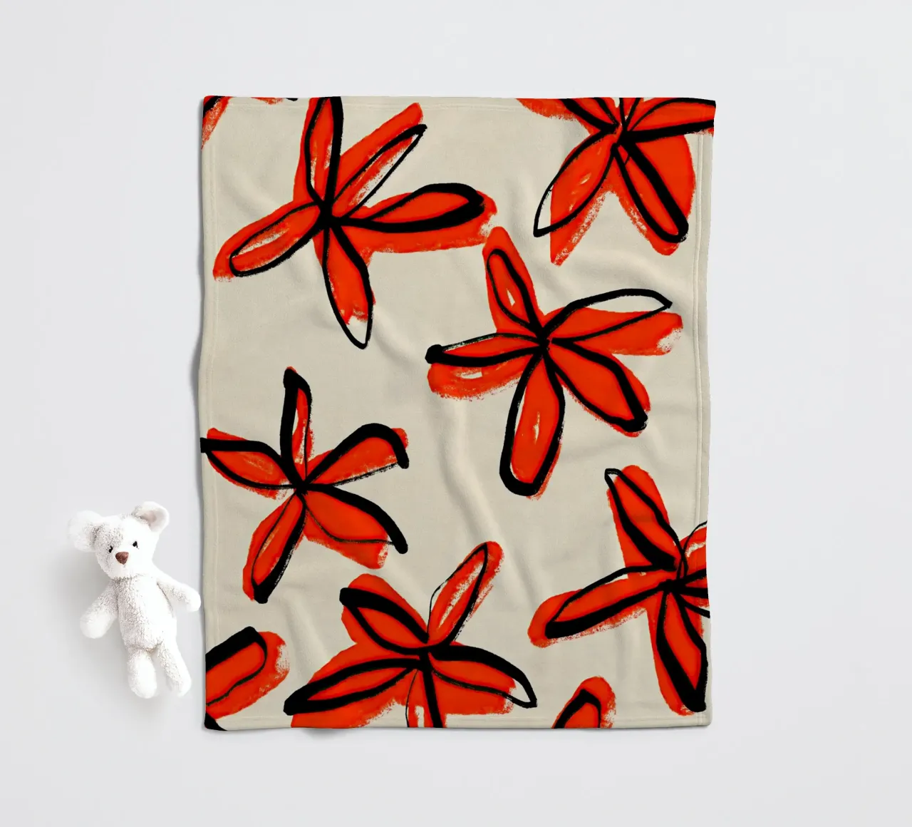 Blooming Petals No 03 coperta in pile da treechild