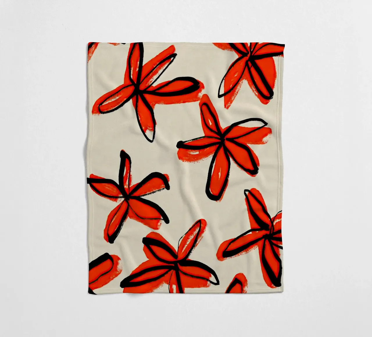 Blooming Petals No 03 coperta in pile da treechild