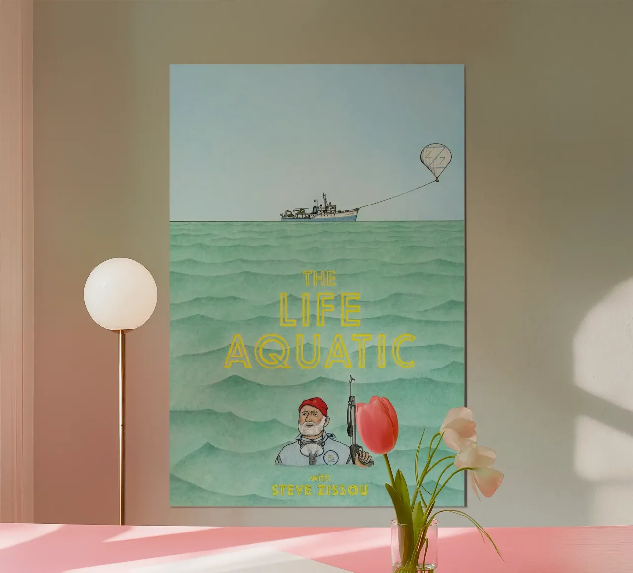 The Life Aquatic with Steve Zissou poster da Attaboy Dsgn