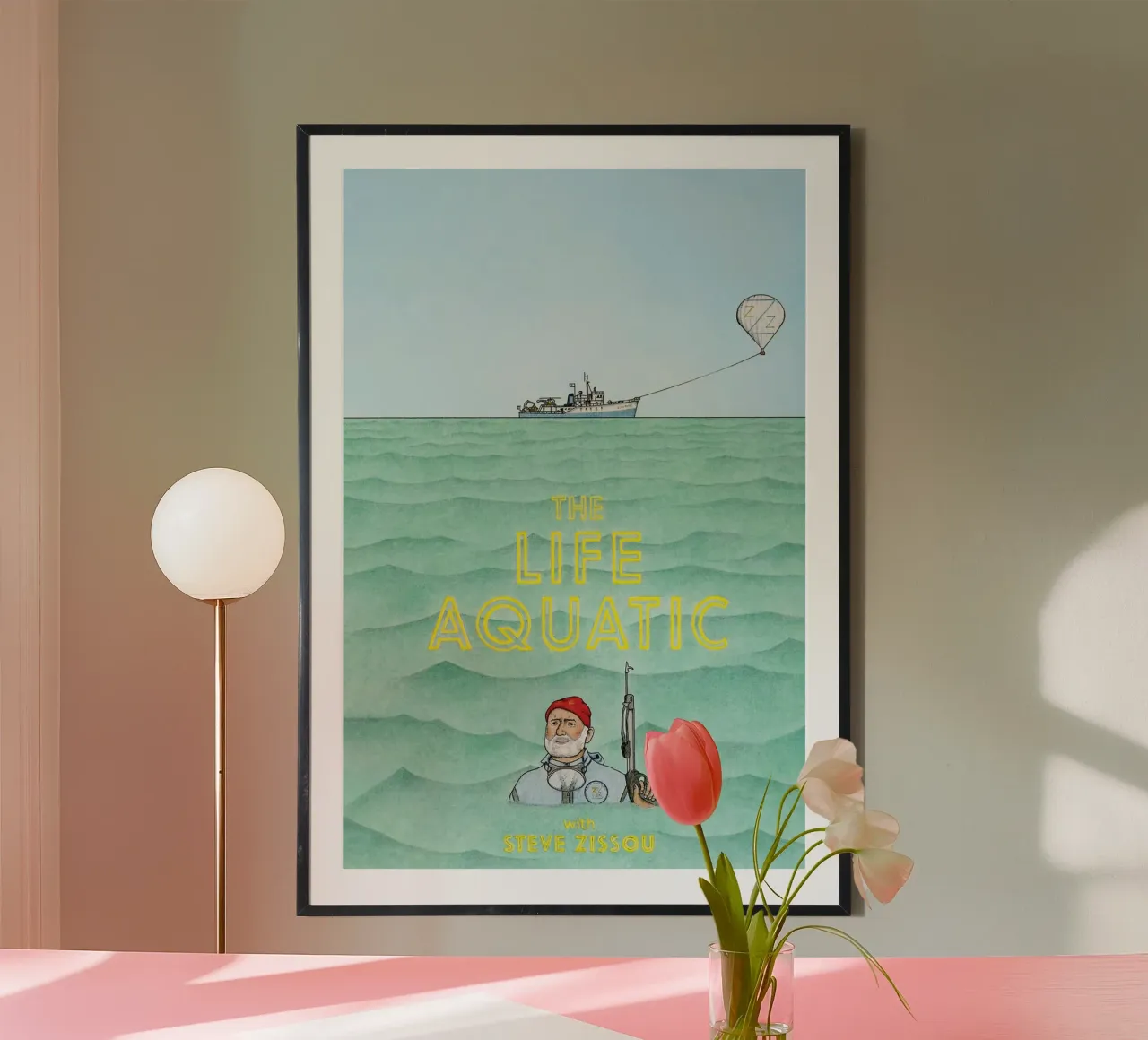The Life Aquatic with Steve Zissou poster da Attaboy Dsgn