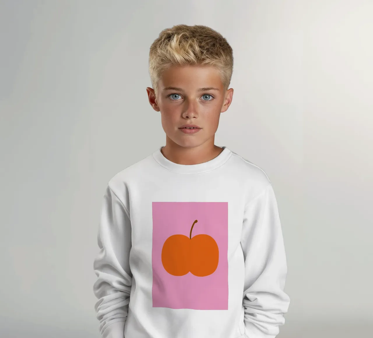 Big red apple felpa bambino da Susann Stefanizen