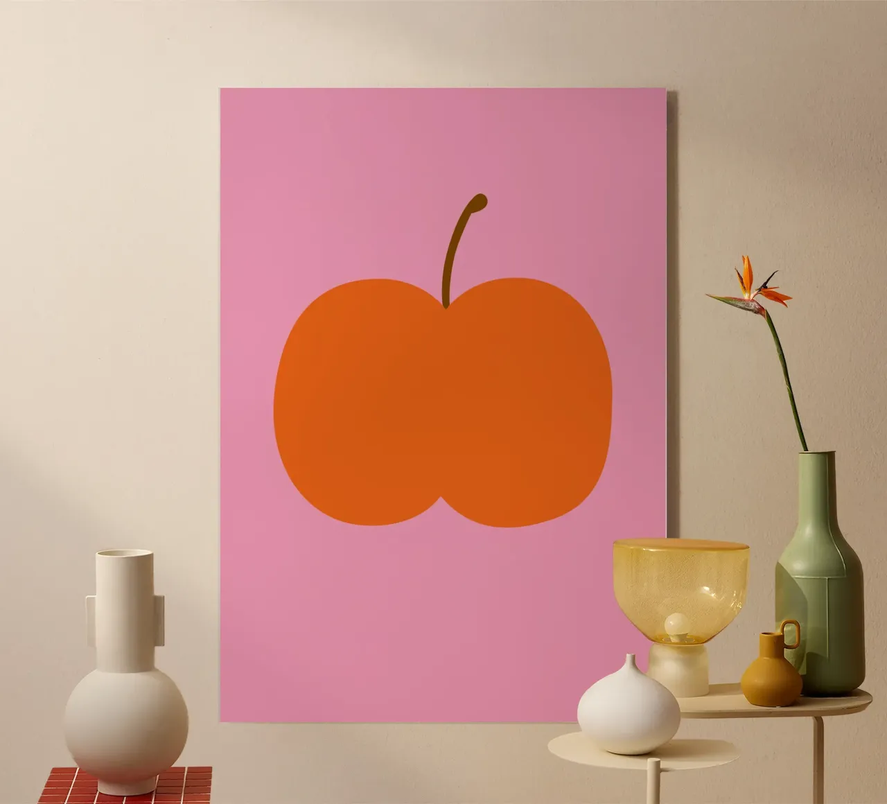 Big red apple plexiglass da Susann Stefanizen