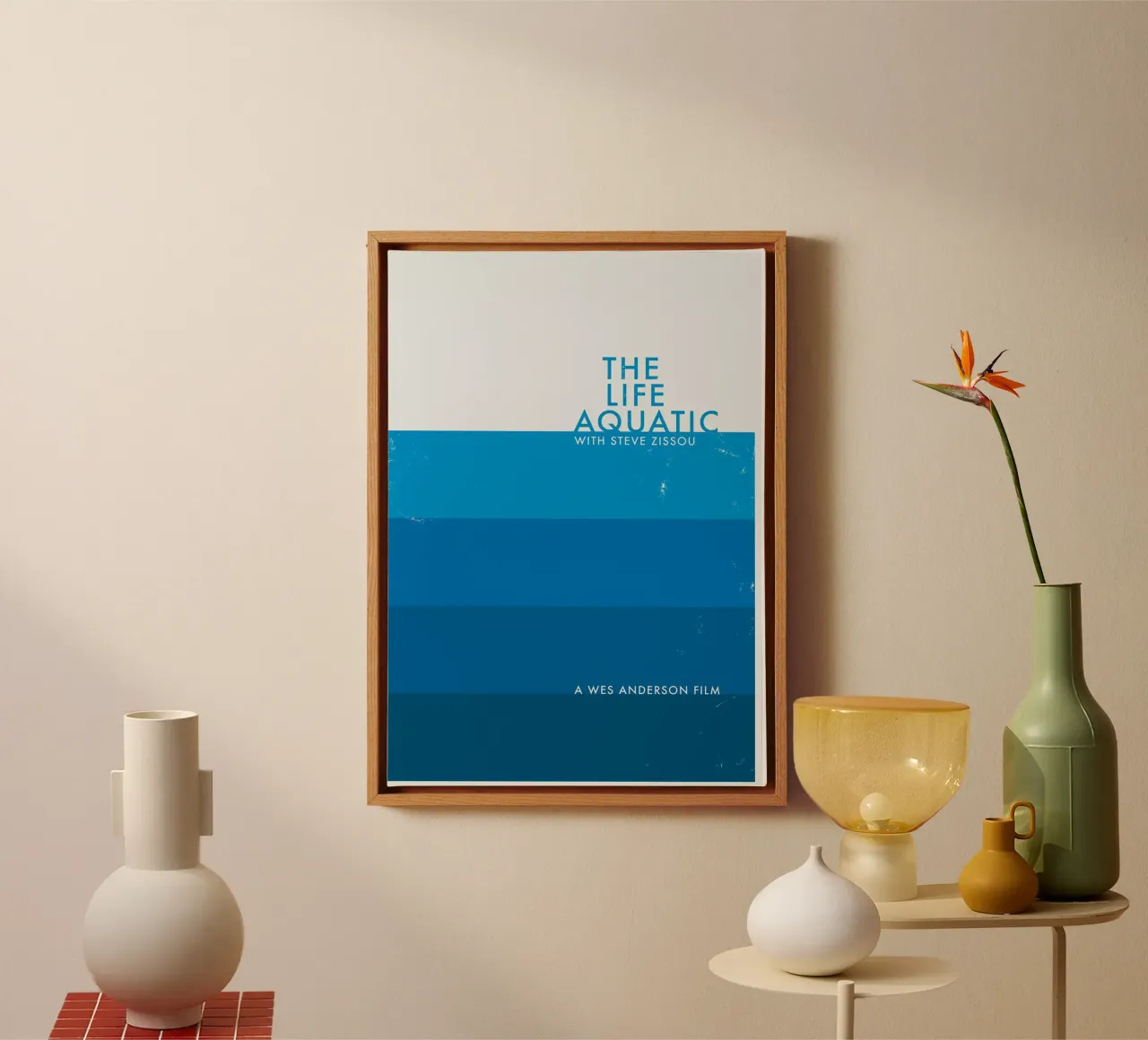 The Life Aquatic with Steve Zissou canvas by Attaboy Dsgn