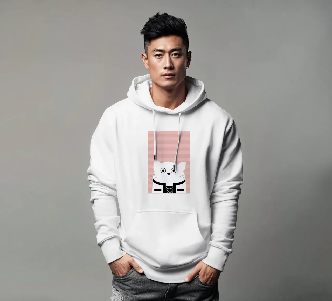 Cat Coco felpa con cappuccio da Doozal