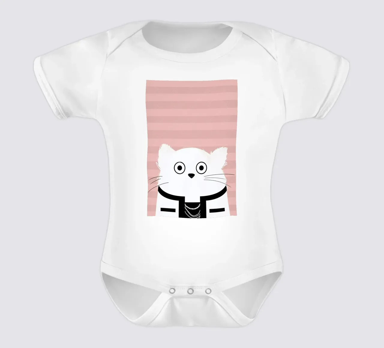 Cat Coco body neonato maniche corte da Doozal