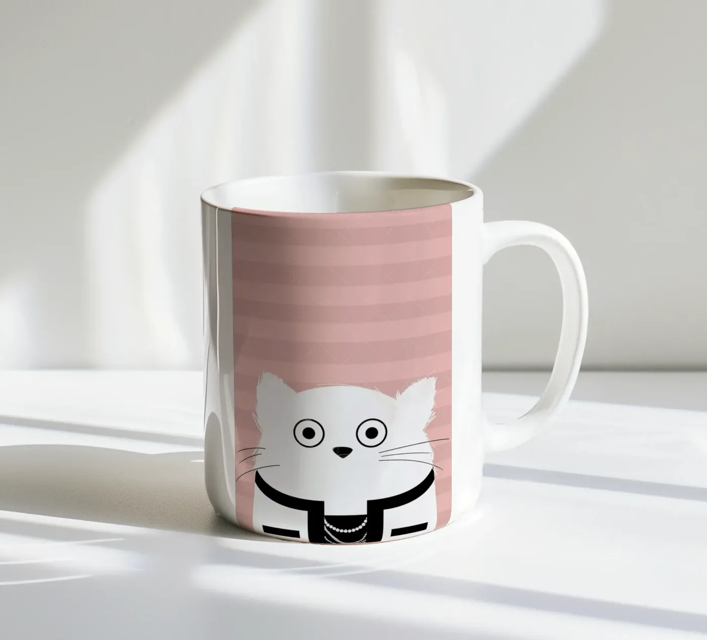 Cat Coco ceramic mug by Doozal