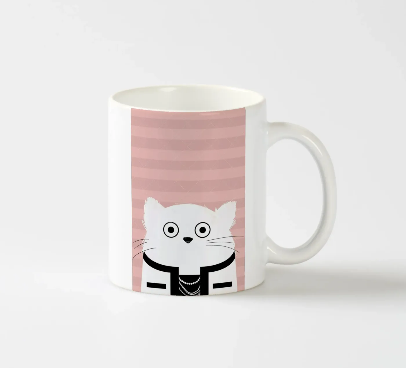 Cat Coco ceramic mug by Doozal