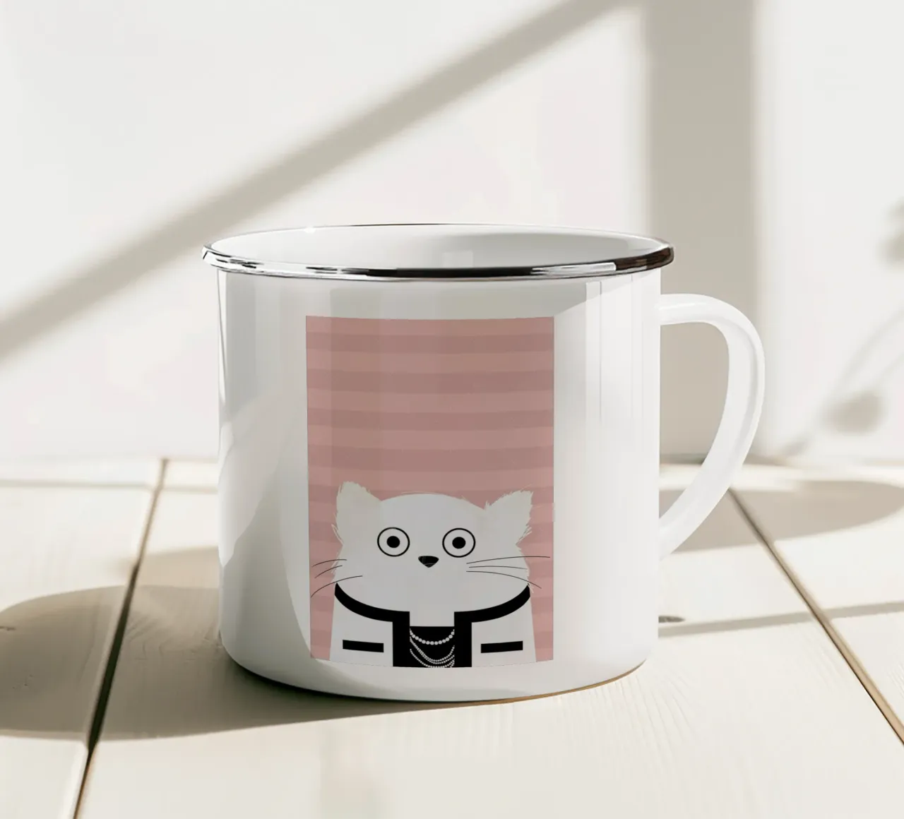 Cat Coco tazza in smalto da Doozal