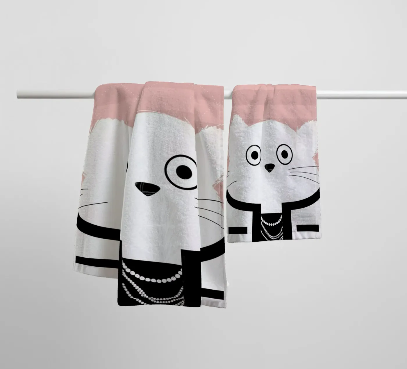Cat Coco towel by Doozal