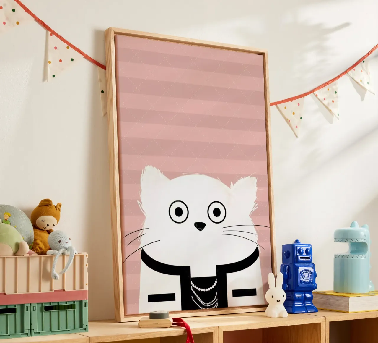 Cat Coco canvas by Doozal