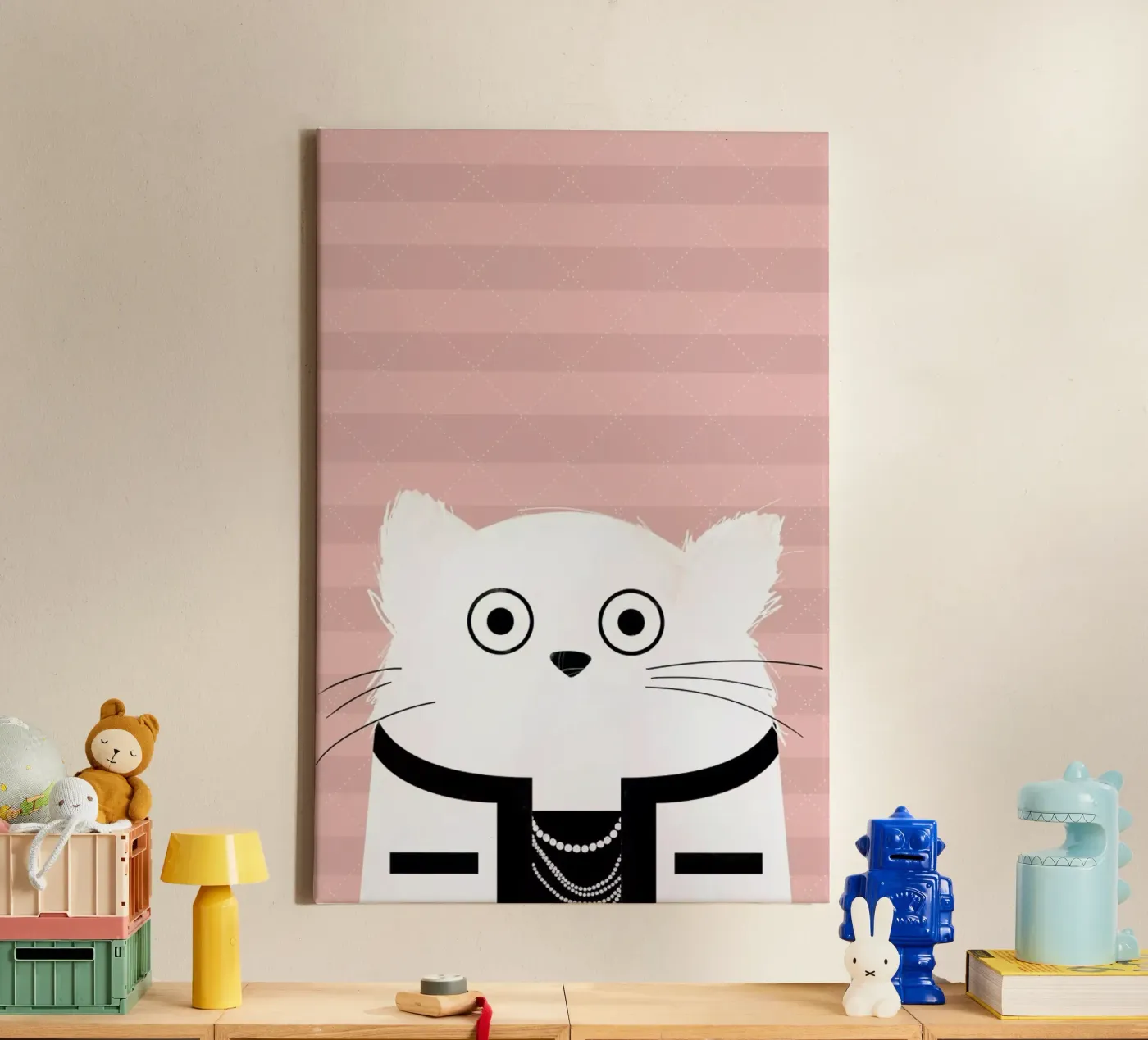Cat Coco canvas van Doozal