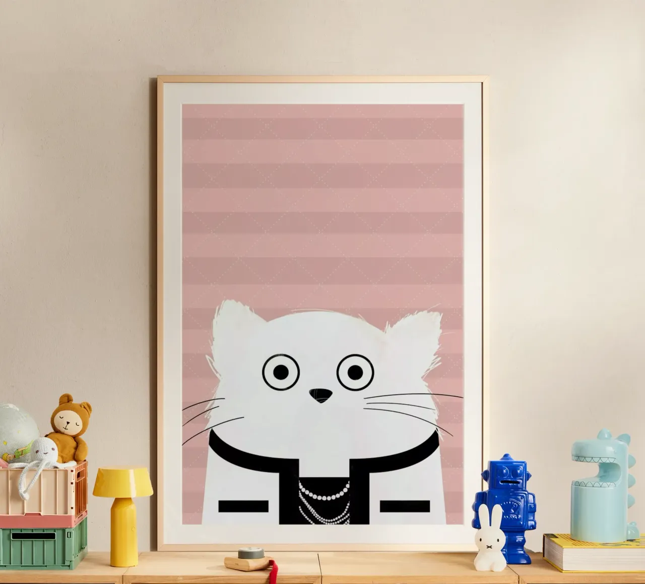 Cat Coco carta hahnemühle da Doozal