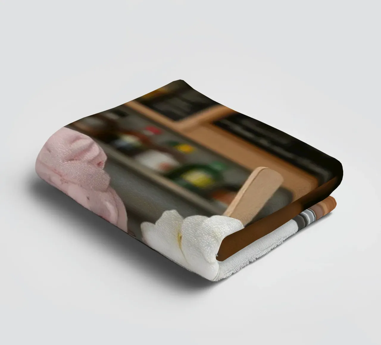 Variety of delicious soft serve ice cream flavors displayed towel by DesignDoodle