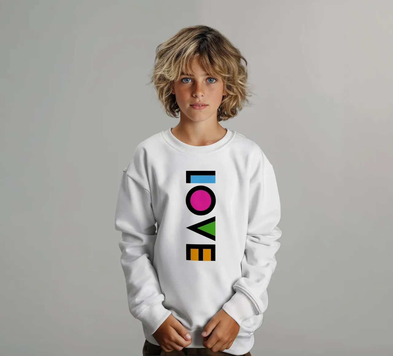 L'amore felpa bambino da 🥝 KIWI STORE