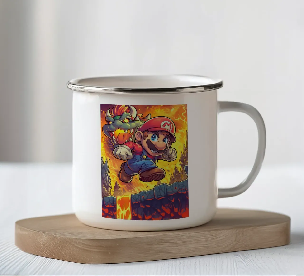 Super Mario tazza in smalto da Fleur de Lys