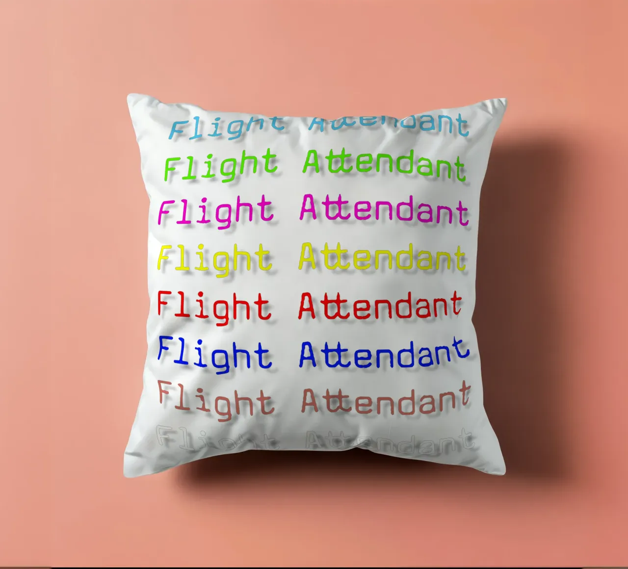 Testo di design per assistenti di volo di tendenza cuscino da Urban Life