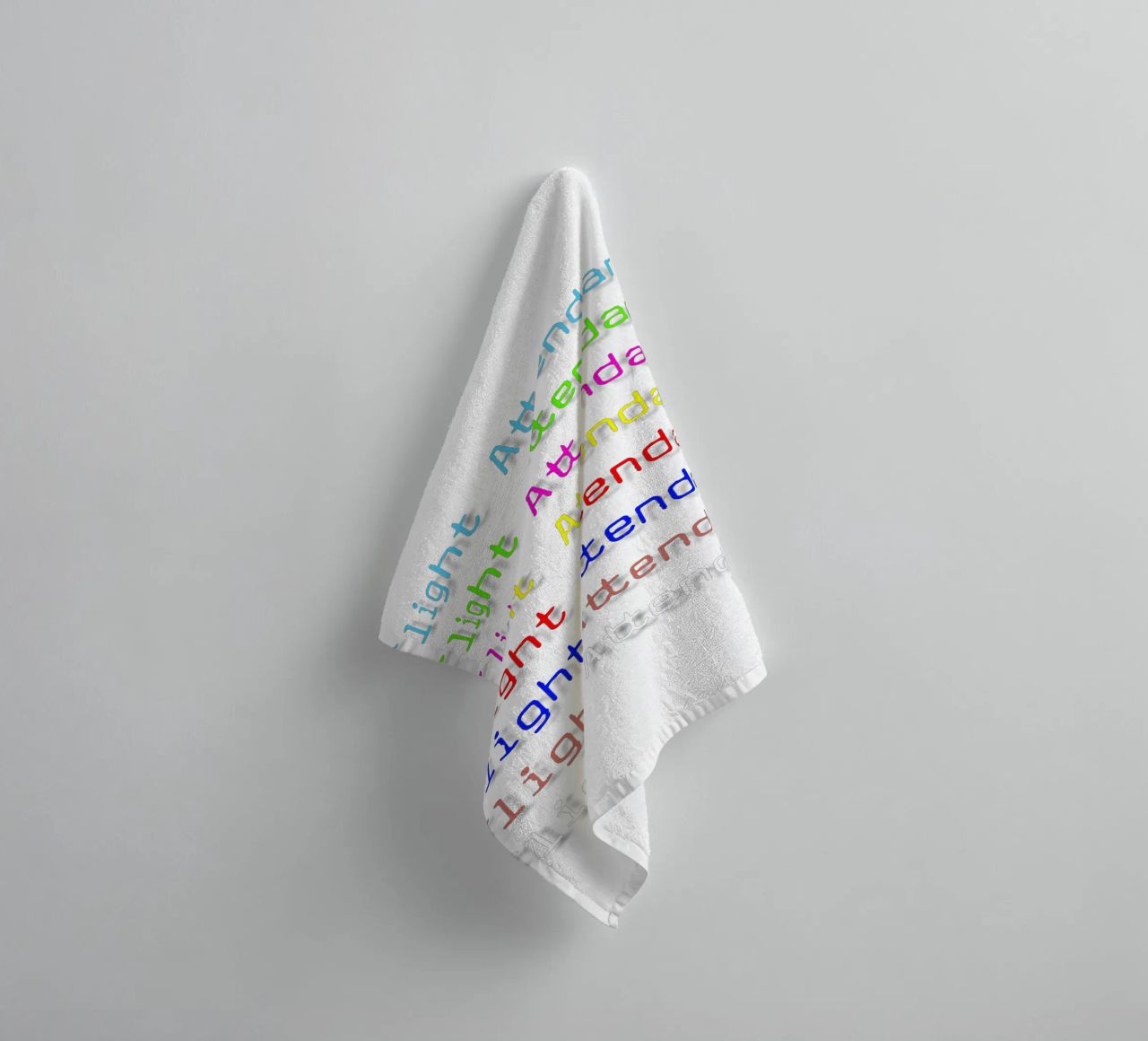 Flight Attendant Text Design Trending Now towel by Urban Life
