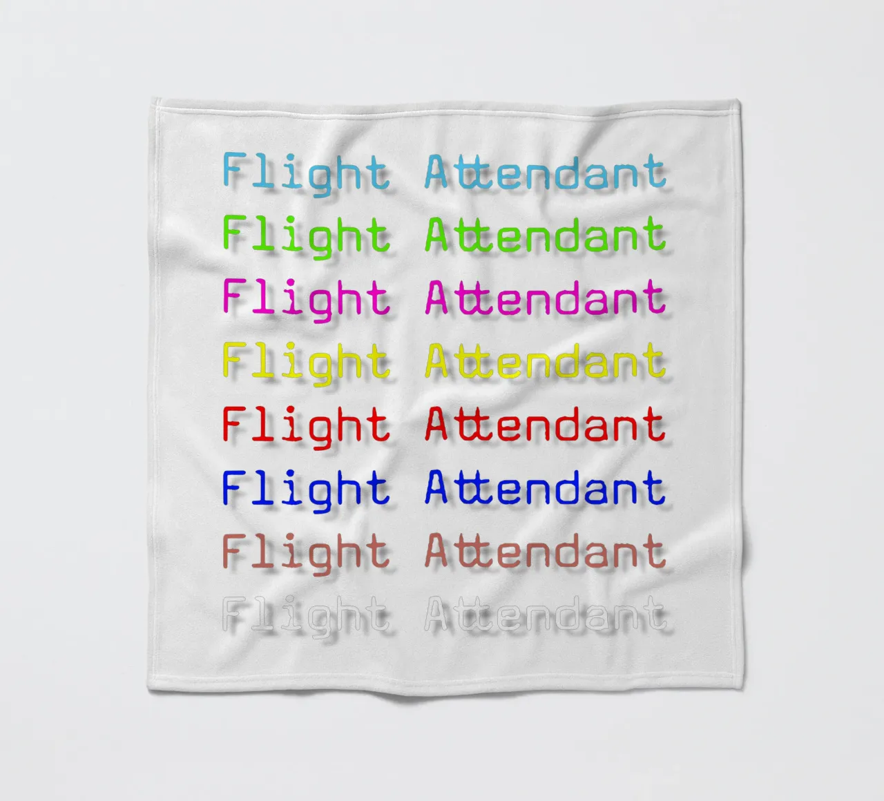 Testo di design per assistenti di volo di tendenza coperta in pile da Urban Life