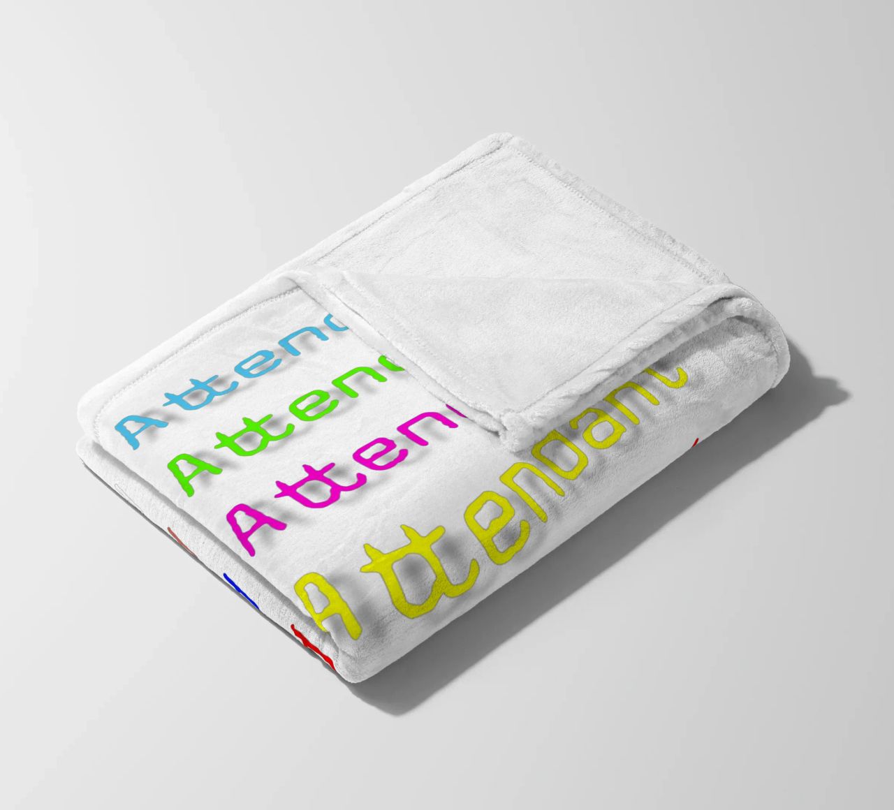 Flight Attendant Text Design Trending Now fleece blanket by Urban Life