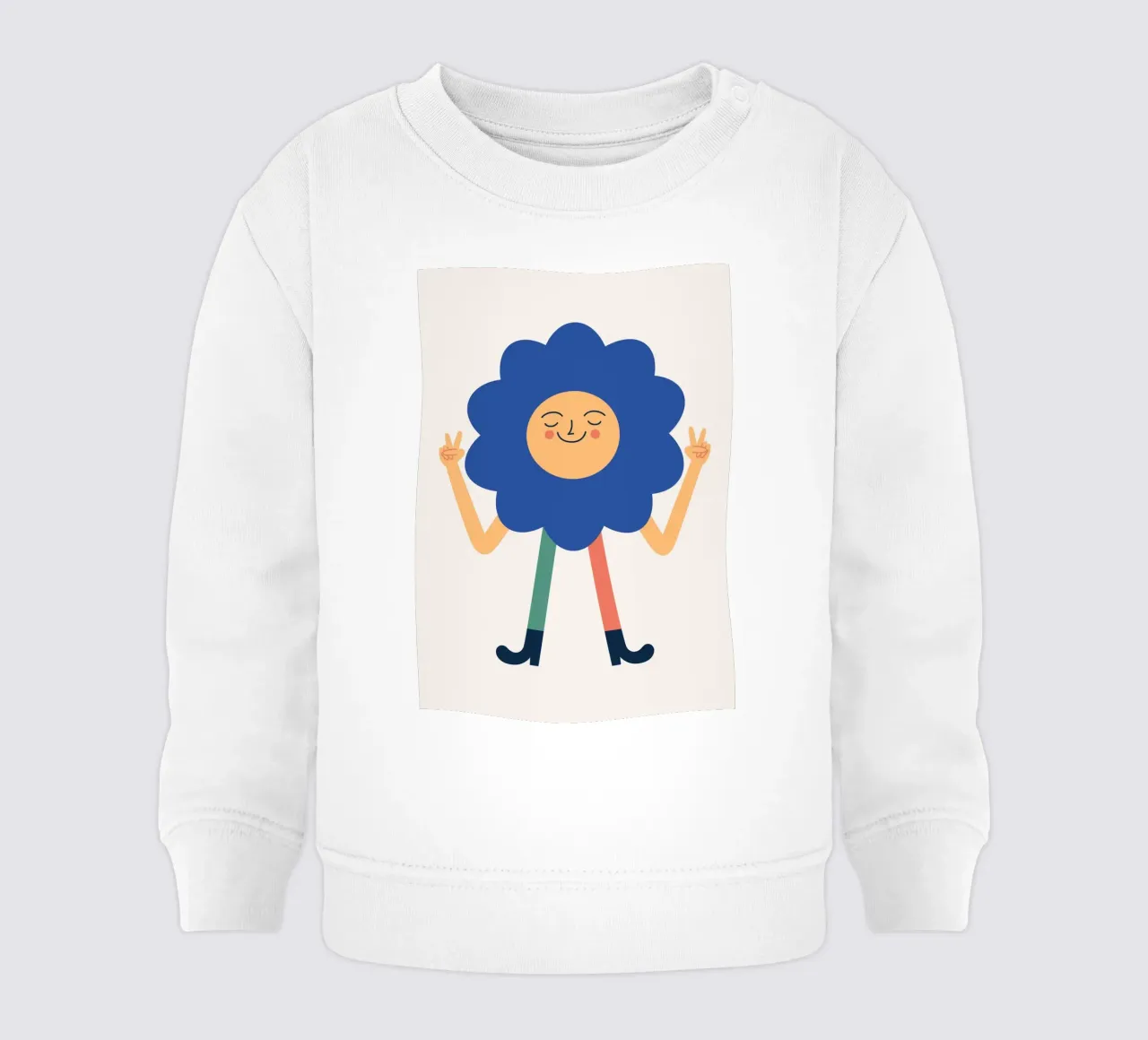 Flowerpower felpa neonato da Susann Stefanizen