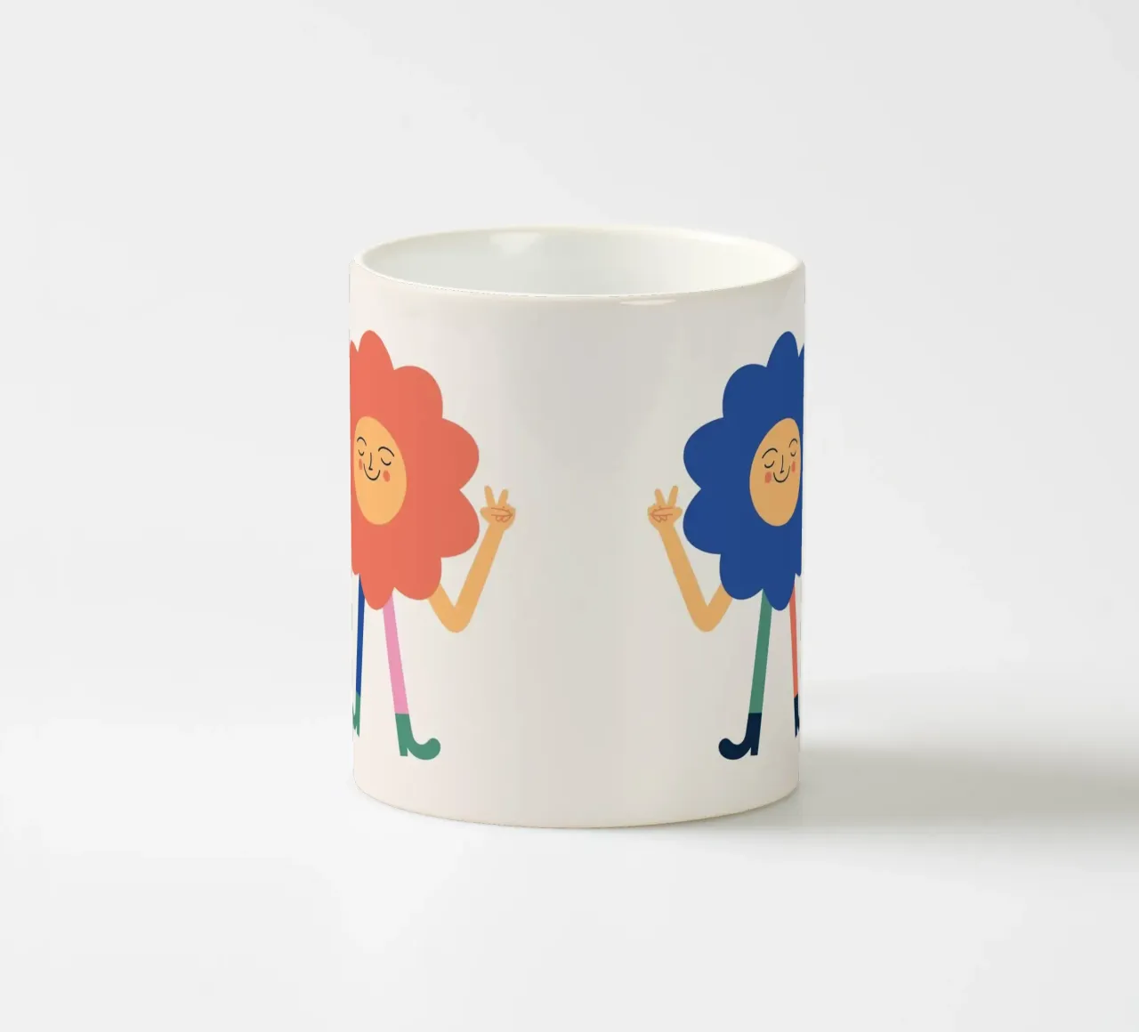 Flowerpower tazza in ceramica da Susann Stefanizen
