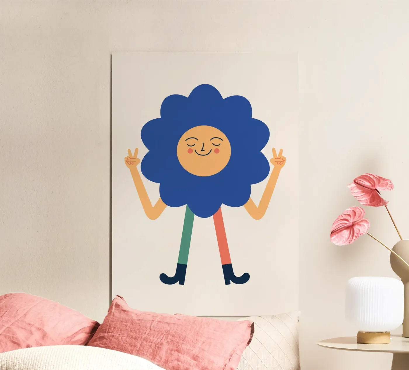 Flowerpower poster da Susann Stefanizen