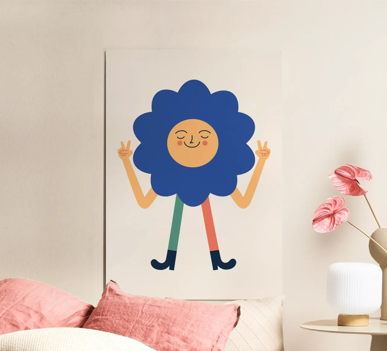 Flowerpower poster da Susann Stefanizen