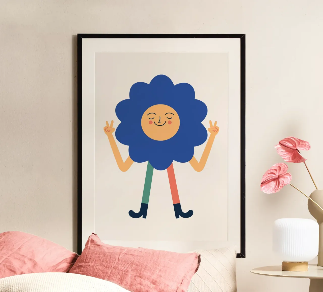 Flowerpower poster da Susann Stefanizen