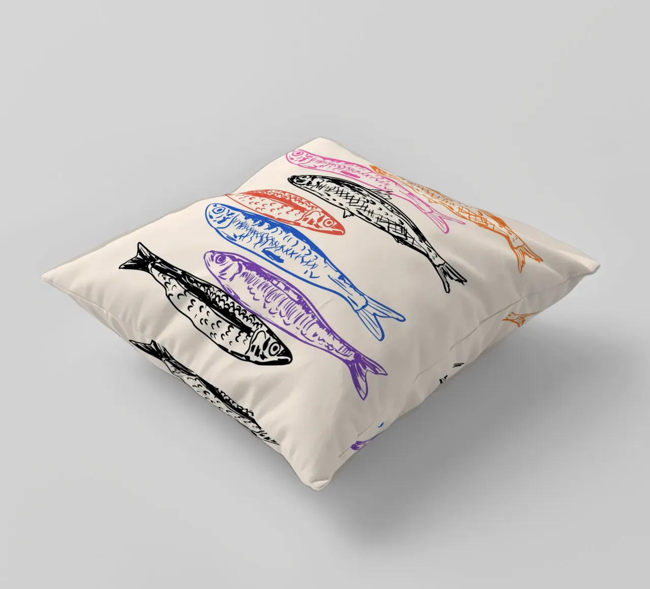 Retro Sardines cuscino da EDMPROJECT