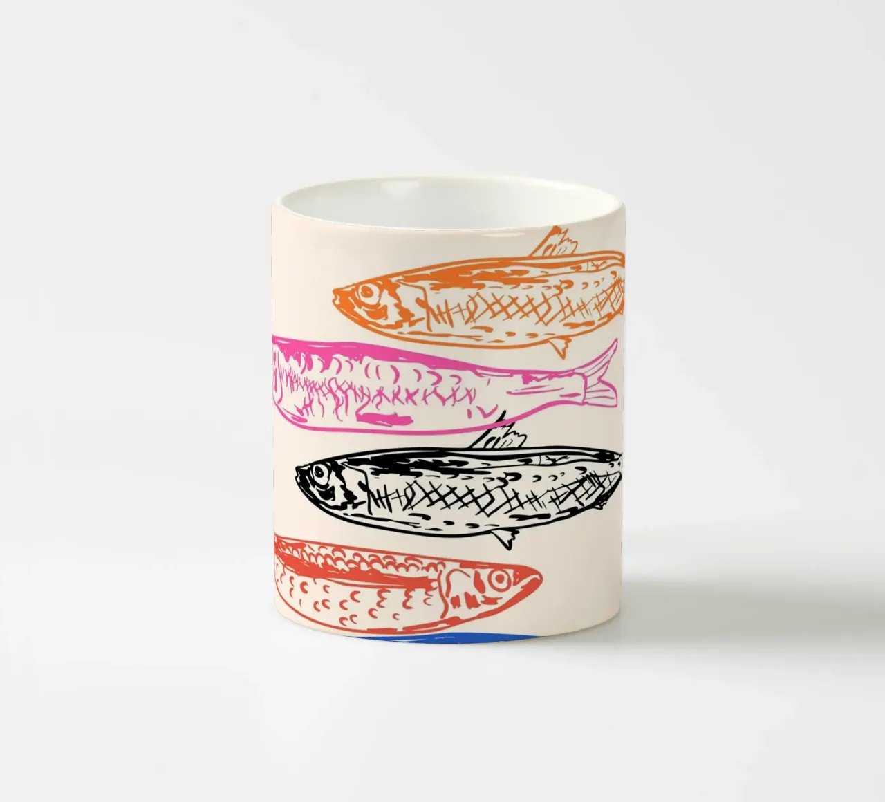 Retro Sardines tazza in ceramica da EDMPROJECT