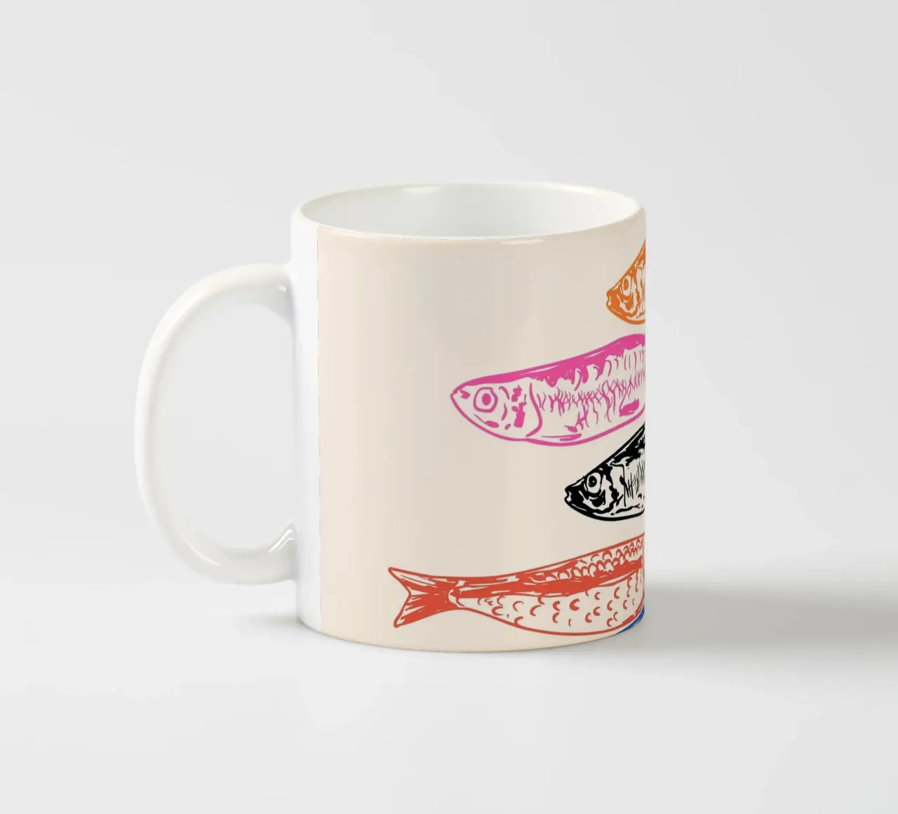 Retro Sardines tazza in ceramica da EDMPROJECT