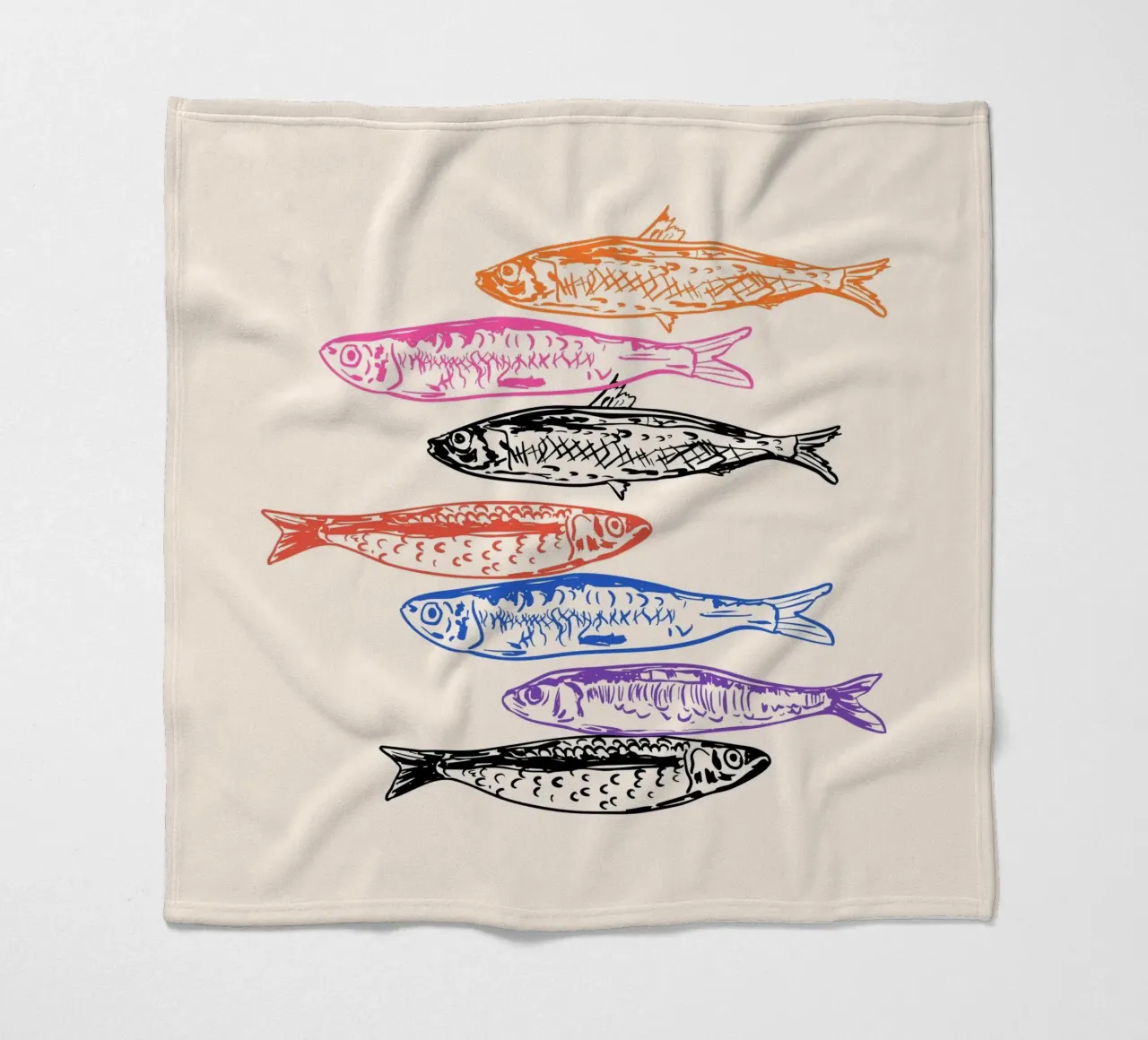 Retro Sardines coperta in pile da EDMPROJECT