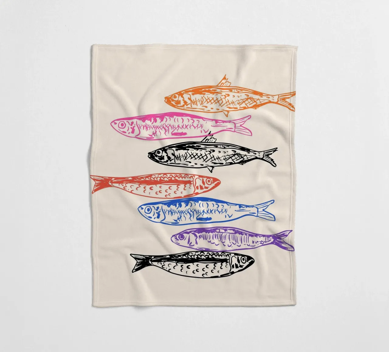 Retro Sardines coperta in pile da EDMPROJECT