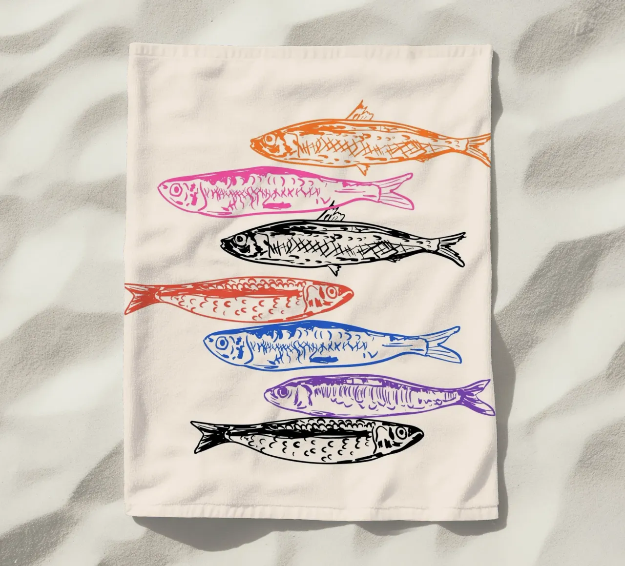 Retro Sardines telo mare da EDMPROJECT